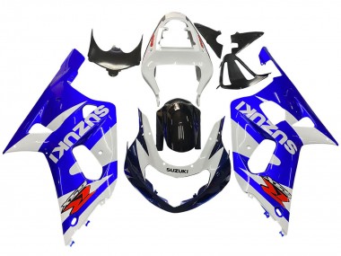 Lojas Carenagem Moto Suzuki GSXR 600 / GSXR 750 2001-2003 - Branco Azul Preto Brilhante Vermelho
