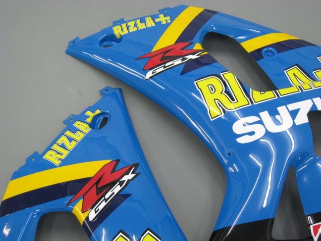 Lojas Carenagens Moto Suzuki GSXR 600 / GSXR 750 2001-2003 - Azul Amarelo Preto Motul Rizla