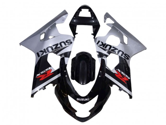 Lojas Carenagens Moto Suzuki GSXR 600 / GSXR 750 2001-2003 - Prata Preto Brilhante Vermelho