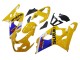 Lojas Carenagem Moto Suzuki GSXR 600 / GSXR 750 2004-2005 - Amarelo Branco Azul Preto