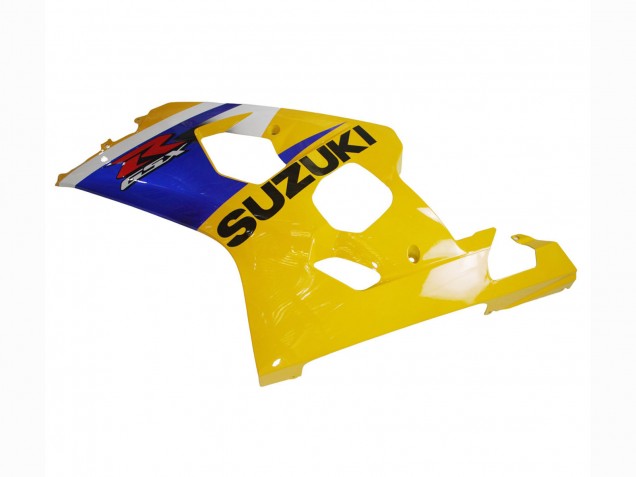 Lojas Carenagem Moto Suzuki GSXR 600 / GSXR 750 2004-2005 - Amarelo Branco Azul Preto