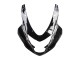 Lojas Carenagem Moto Suzuki GSXR 600 / GSXR 750 2004-2005 - Branco Preto