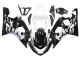 Lojas Carenagem Moto Suzuki GSXR 600 / GSXR 750 2004-2005 - Branco Preto