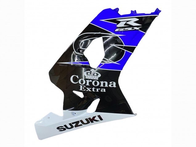 Lojas Carenagem Moto Suzuki GSXR 600 / GSXR 750 2004-2005 - Branco Azul Preto Corona Motul