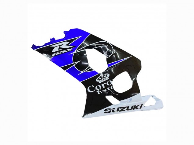 Lojas Carenagem Moto Suzuki GSXR 600 / GSXR 750 2004-2005 - Branco Azul Preto Corona Motul