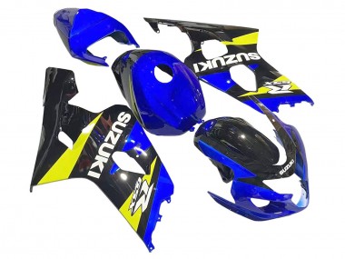 Lojas Carenagens Moto Suzuki GSXR 600 / GSXR 750 2004-2005 - Azul Amarelo Preto