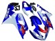 Lojas Carenagem Moto Suzuki GSXR 600 / GSXR 750 2004-2005 - Branco Azul Vermelho