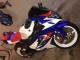 Lojas Carenagem Moto Suzuki GSXR 600 / GSXR 750 2004-2005 - Branco Azul Vermelho