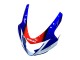 Lojas Carenagem Moto Suzuki GSXR 600 / GSXR 750 2004-2005 - Branco Azul Vermelho