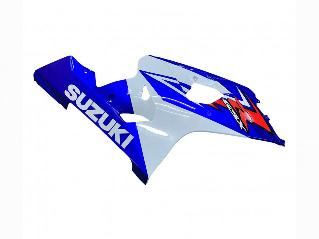 Lojas Carenagem Moto Suzuki GSXR 600 / GSXR 750 2004-2005 - Branco Azul Vermelho