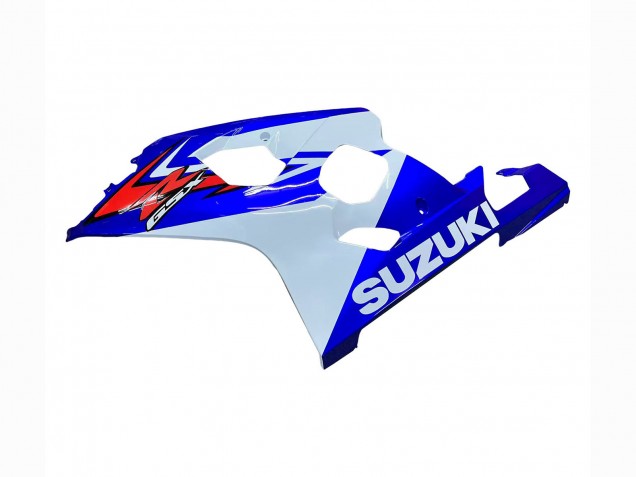 Lojas Carenagem Moto Suzuki GSXR 600 / GSXR 750 2004-2005 - Branco Azul Vermelho