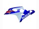 Lojas Carenagem Moto Suzuki GSXR 600 / GSXR 750 2004-2005 - Branco Azul Vermelho