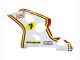 Lojas Carenagens Moto Suzuki GSXR 600 / GSXR 750 2004-2005 - Branco Vermelho Amarelo Michelin Texaon Heron 7
