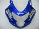 Lojas Carenagens Moto Suzuki GSXR 600 / GSXR 750 2004-2005 - Azul Branco Amarelo Verde Telefonica Motul MoviStar