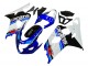 Lojas Carenagem Moto Suzuki GSXR 600 / GSXR 750 2004-2005 - Branco Azul Preto Vermelho