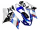 Lojas Carenagem Moto Suzuki GSXR 600 / GSXR 750 2004-2005 - Branco Azul Preto Vermelho