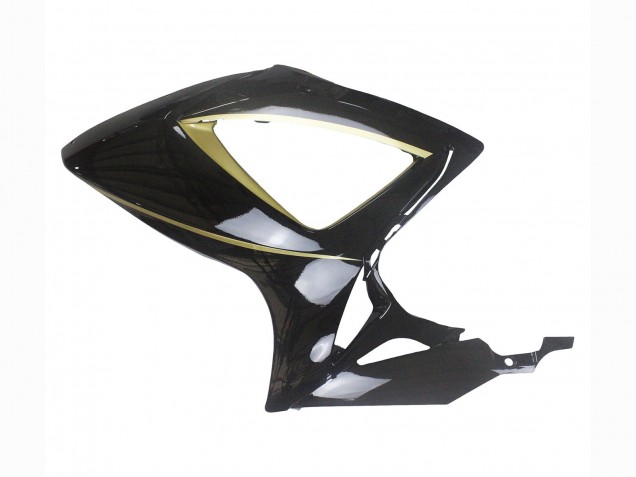 Lojas Carenagens Moto Suzuki GSXR 600 / GSXR 750 2006-2007 - Preto Brilhante Ouro Listra