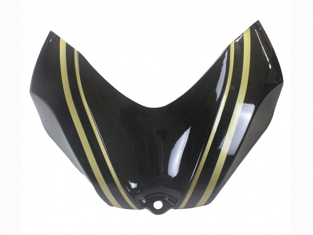 Lojas Carenagens Moto Suzuki GSXR 600 / GSXR 750 2006-2007 - Preto Brilhante Ouro Listra