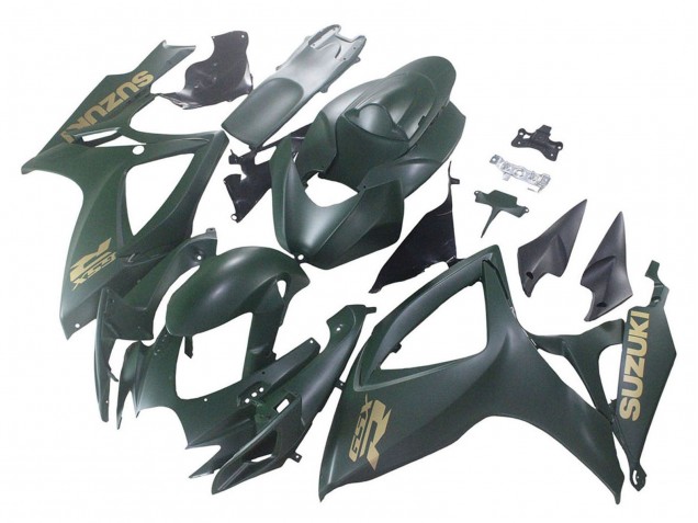 Lojas Carenagens Moto Suzuki GSXR 600 / GSXR 750 2006-2007 - Verde Fosco Exército