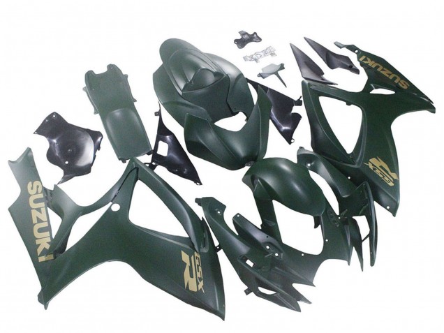 Lojas Carenagens Moto Suzuki GSXR 600 / GSXR 750 2006-2007 - Verde Fosco Exército
