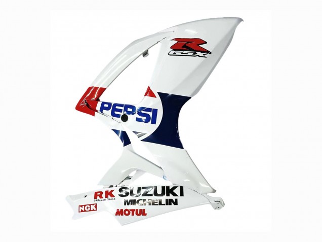 Lojas Carenagens Moto Suzuki GSXR 600 / GSXR 750 2006-2007 - Branco Vermelho Amarelo Motul