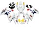 Lojas Carenagens Moto Suzuki GSXR 600 / GSXR 750 2006-2007 - Branco Vermelho Amarelo Motul