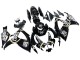 Lojas Carenagens Moto Suzuki GSXR 600 / GSXR 750 2006-2007 - Preto Brilhante Branco Motul Lucky Strike
