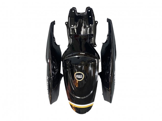 Lojas Carenagens Moto Suzuki GSXR 600 / GSXR 750 2006-2007 - Preto Brilhante Branco Motul Lucky Strike