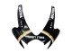 Lojas Carenagens Moto Suzuki GSXR 600 / GSXR 750 2006-2007 - Preto Brilhante Branco Motul Lucky Strike