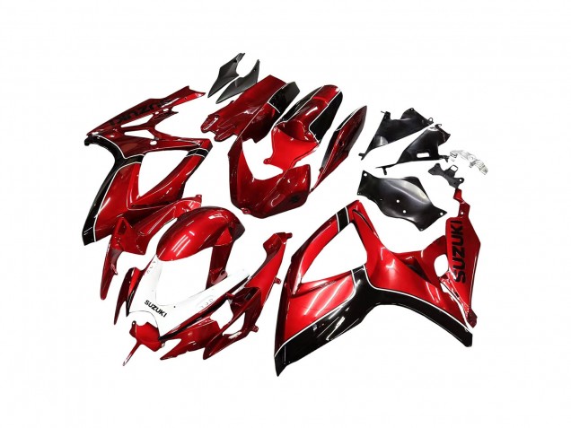 Lojas Carenagens Moto Suzuki GSXR 600 / GSXR 750 2006-2007 - Vermelho Preto