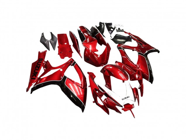 Lojas Carenagens Moto Suzuki GSXR 600 / GSXR 750 2006-2007 - Vermelho Preto