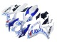 Lojas Carenagens Moto Suzuki GSXR 600 / GSXR 750 2006-2007 - Branco Azul Chama