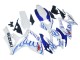 Lojas Carenagens Moto Suzuki GSXR 600 / GSXR 750 2006-2007 - Branco Azul Chama