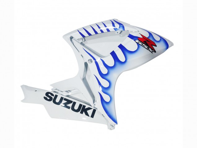 Lojas Carenagens Moto Suzuki GSXR 600 / GSXR 750 2006-2007 - Branco Azul Chama