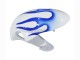 Lojas Carenagens Moto Suzuki GSXR 600 / GSXR 750 2006-2007 - Branco Azul Chama