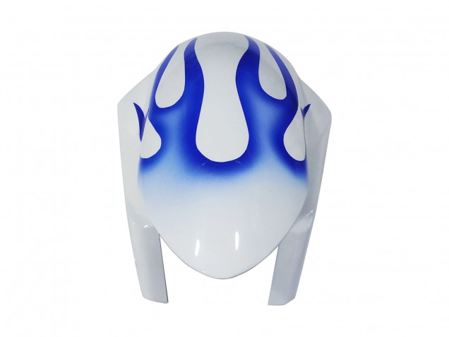 Lojas Carenagens Moto Suzuki GSXR 600 / GSXR 750 2006-2007 - Branco Azul Chama