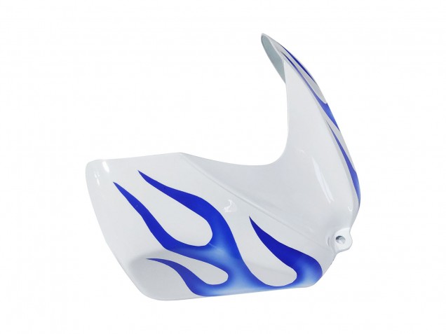 Lojas Carenagens Moto Suzuki GSXR 600 / GSXR 750 2006-2007 - Branco Azul Chama