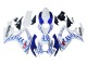 Lojas Carenagens Moto Suzuki GSXR 600 / GSXR 750 2006-2007 - Branco Azul Chama