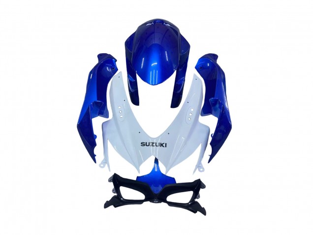 Lojas Kits Carenagem Moto Suzuki GSXR 600 / GSXR 750 2008-2010 - Azul Branco Vermelho