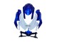 Lojas Kits Carenagem Moto Suzuki GSXR 600 / GSXR 750 2008-2010 - Azul Branco Vermelho