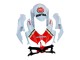 Lojas Carenagens Moto Suzuki GSXR 600 / GSXR 750 2008-2010 - Branco Vermelho Motul Lucky Strike