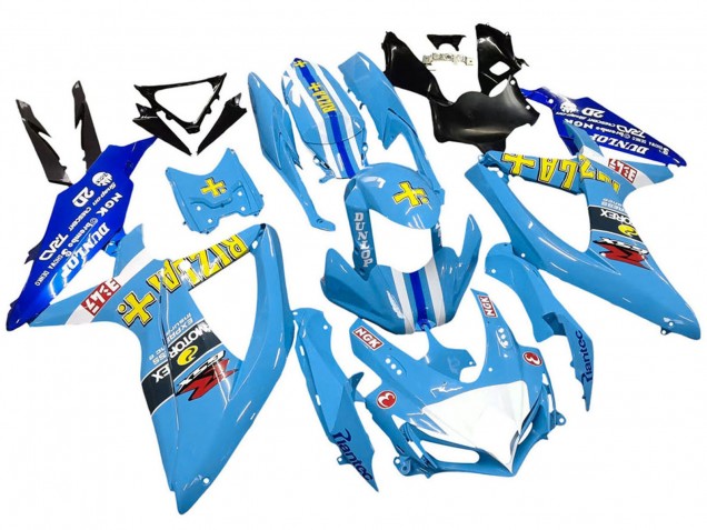Lojas Carenagens Moto Suzuki GSXR 600 / GSXR 750 2008-2010 - Azul Amarelo Rizla