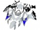 Lojas Carenagens Moto Suzuki GSXR 600 / GSXR 750 2008-2010 - Branco Prata Azul Preto