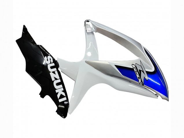 Lojas Carenagens Moto Suzuki GSXR 600 / GSXR 750 2008-2010 - Branco Prata Azul Preto