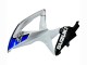 Lojas Carenagens Moto Suzuki GSXR 600 / GSXR 750 2008-2010 - Branco Prata Azul Preto