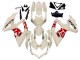 Lojas Carenagens Moto Suzuki GSXR 600 / GSXR 750 2008-2010 - Creme Branco Vermelho Preto