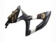 Lojas Carenagens Moto Suzuki GSXR 600 / GSXR 750 2008-2010 - Preto Fosco Branco Ouro