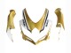 Lojas Carenagens Moto Suzuki GSXR 600 / GSXR 750 2008-2010 - Preto Fosco Branco Ouro