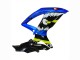 Lojas Carenagens Moto Suzuki GSXR 600 / GSXR 750 2008-2010 - Azul Verde Fluorescente Tubarão