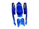 Lojas Carenagens Moto Suzuki GSXR 600 / GSXR 750 2008-2010 - Azul Verde Fluorescente Tubarão